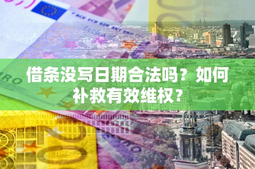 北京借条没写日期合法吗？如何补救有效维权？