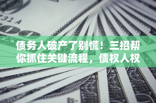 北京债务人破产了别慌！三招帮你抓住关键流程，债权人权益不再缩水