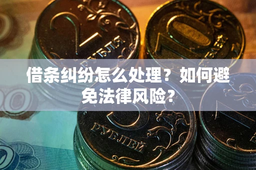北京借条纠纷怎么处理？如何避免法律风险？